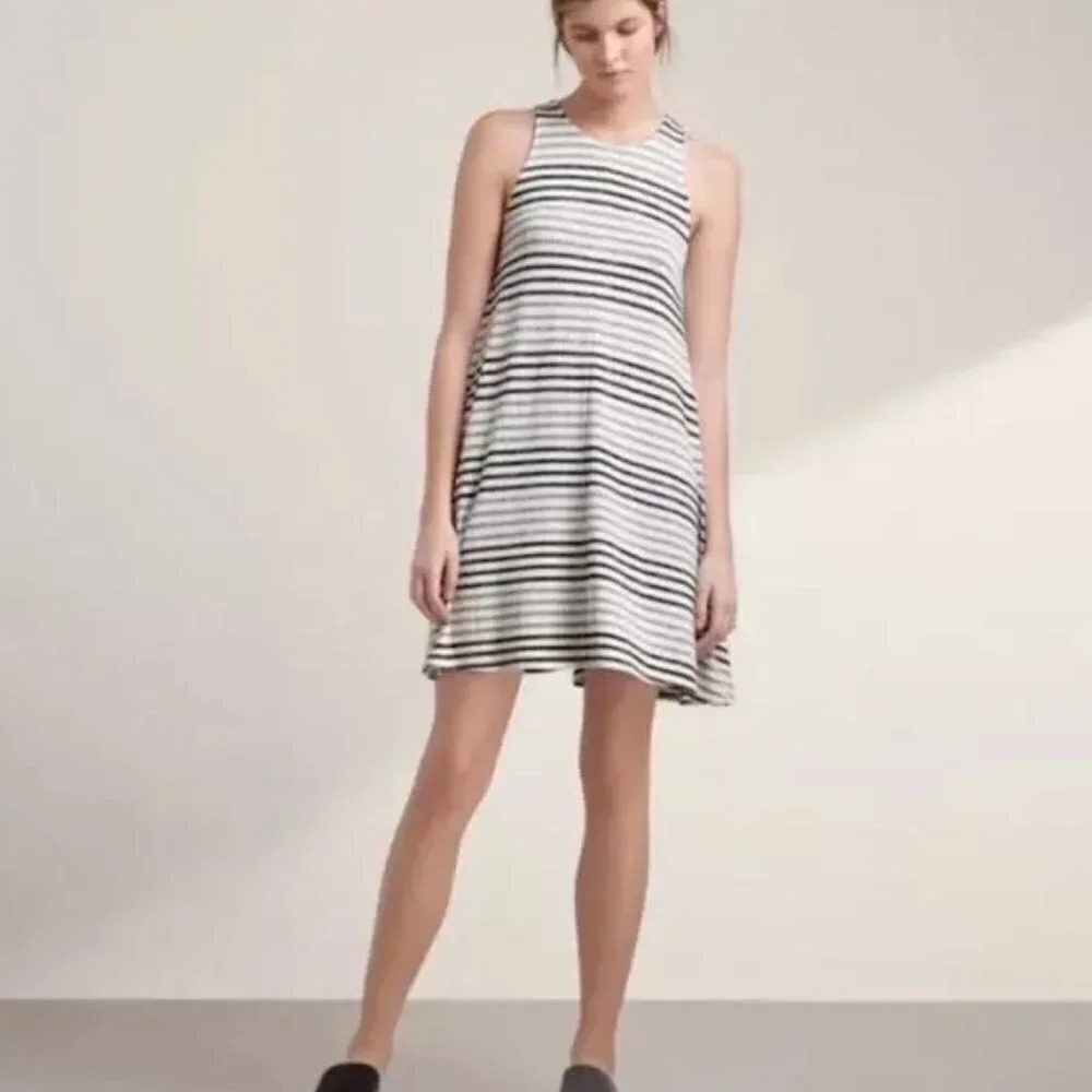 Aritzia Wilfred Free Rosa Swing Dress Striped